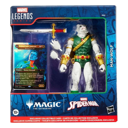 Hasbro Marvel Legends – Spider-Man Man Wolf con Carta Esclusiva Magic The Gathering