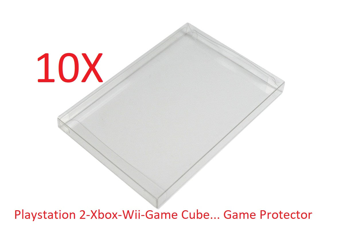 Playstation 2 Nintendo Game Cube Wii e Wiiu X-Box e X-Box 360 Soft Protector – Custodia Protettiva Trasparente per Videogioco