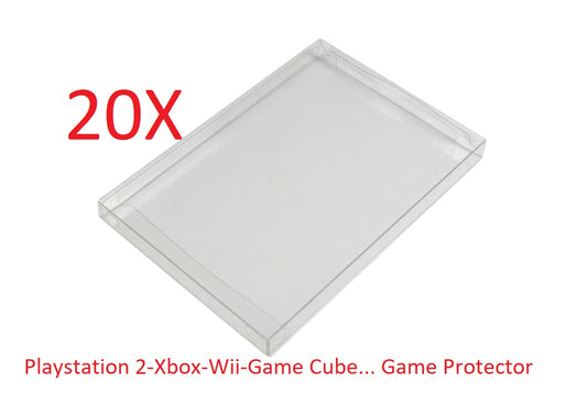 Playstation 2 Nintendo Game Cube Wii e Wiiu X-Box e X-Box 360 Soft Protector – Custodia Protettiva Trasparente per Videogioco