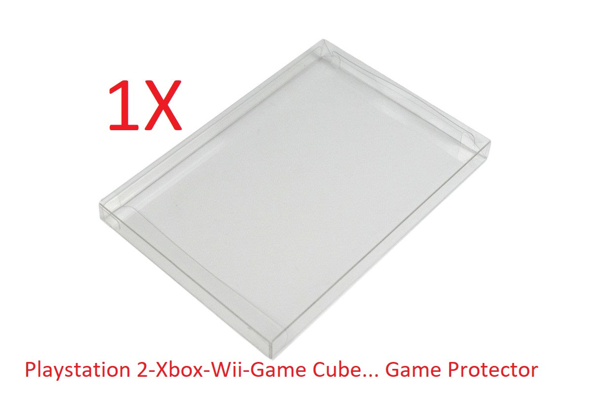 Playstation 2 Nintendo Game Cube Wii e Wiiu X-Box e X-Box 360 Soft Protector – Custodia Protettiva Trasparente per Videogioco