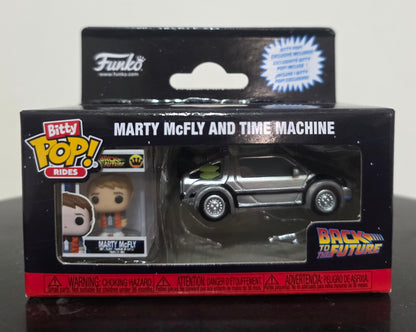 Marty McFly & Time Machine Ritorno al Futuro Funko Pop Bitty Rider