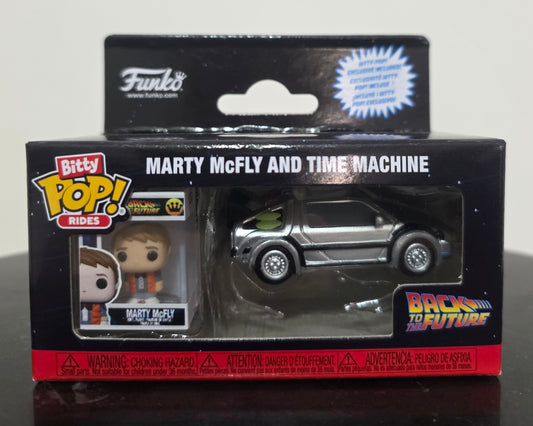 Marty McFly & Time Machine Ritorno al Futuro Funko Pop Bitty Rider