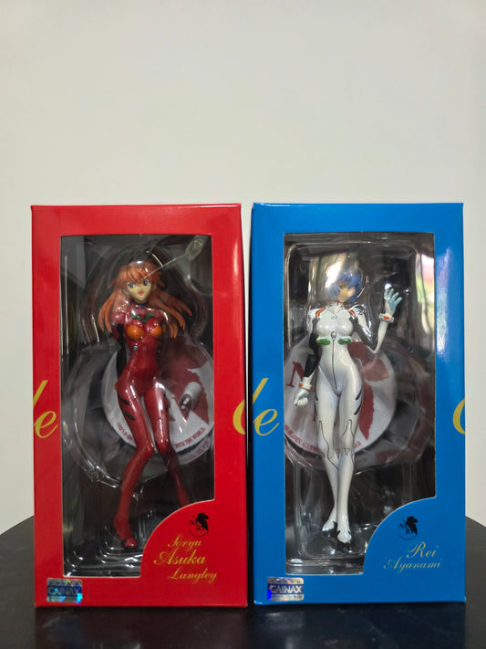 Rei Ayanami e Asuka Soryu Langley Figure Set 13 cm - Neon Genesis Evangelion Yamato