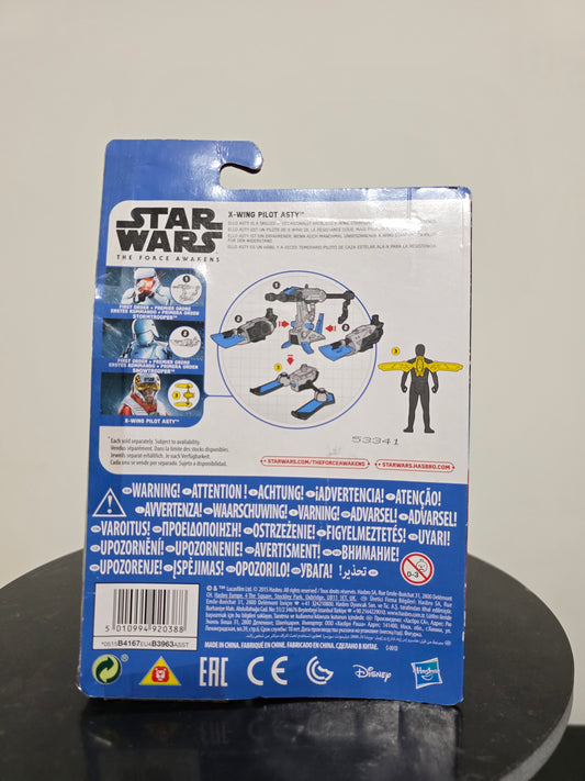 X-Wing Pilot Asty Star Wars Il Risveglio della Forza Hasbro Figure (Scatola Danneggiata)