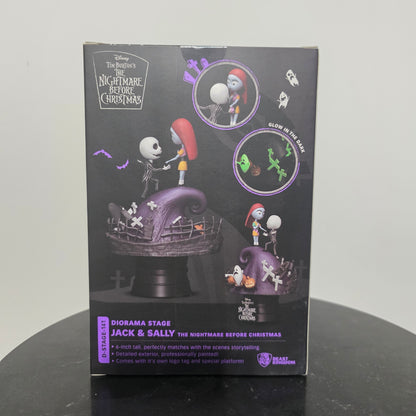 Jack Skellington e Sally D-Stage 141 Disney Nightmare Before Christmas - Beast Kingdom
