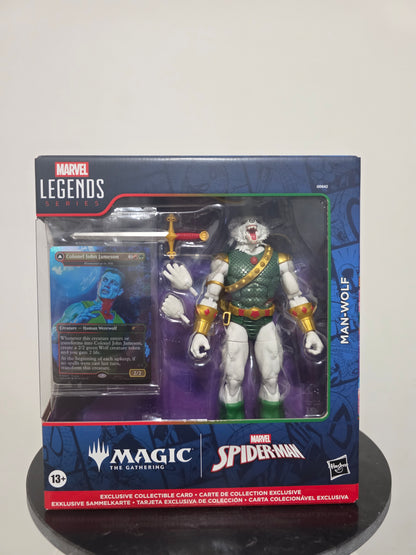 Hasbro Marvel Legends – Spider-Man Man Wolf con Carta Esclusiva Magic The Gathering