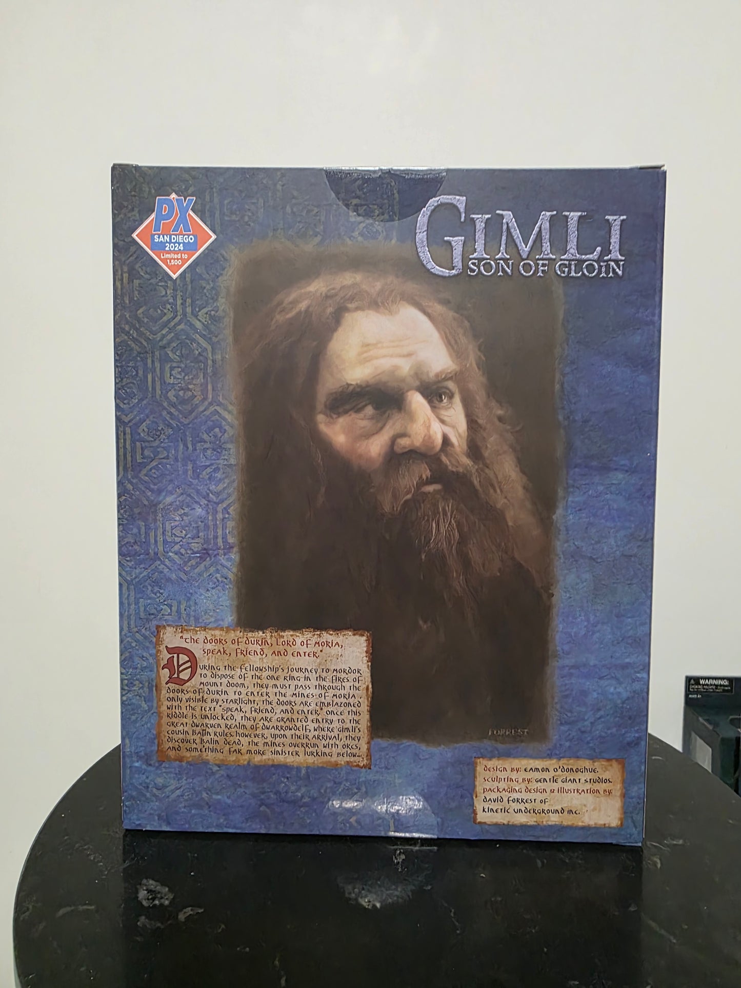 Gimli San Diego Comicon Exclusive 2024 il signore degli anelli Action Figure Diamond Select