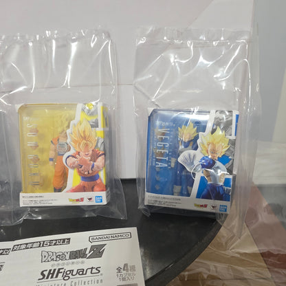 Mini S.H.Figuarts Gohan Goku Trunks Vegeta Dragon Ball Bandai Gashapon Figure Set