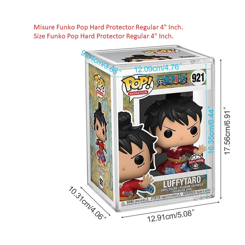 Funko Pop Hard Protector Regular – Custodia Rigida Trasparente per Funko Pop 4” con Chiusura Magnetica