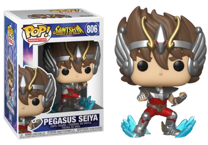 Set Saint Seiya 5 funko Pop 4" Seiya Shiryu Cygnus Shun Ikki