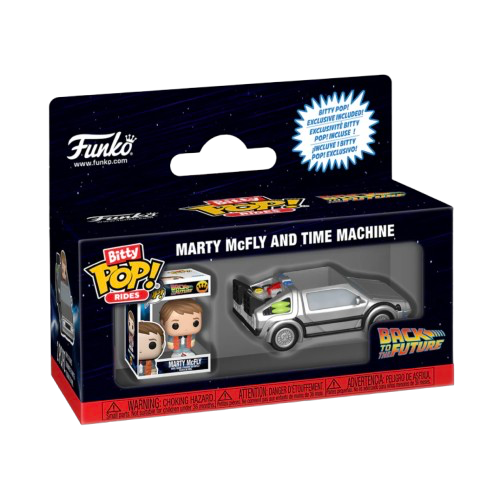 Marty McFly & Time Machine Ritorno al Futuro Funko Pop Bitty Rider