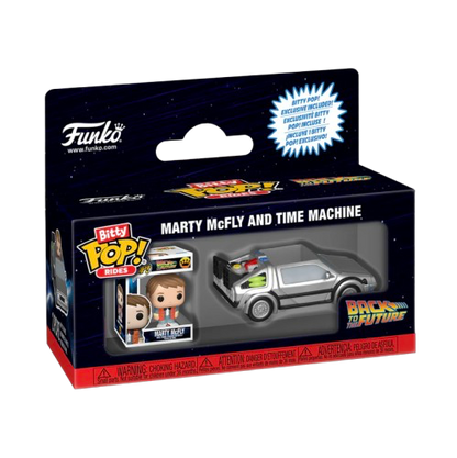 Marty McFly & Time Machine Ritorno al Futuro Funko Pop Bitty Rider