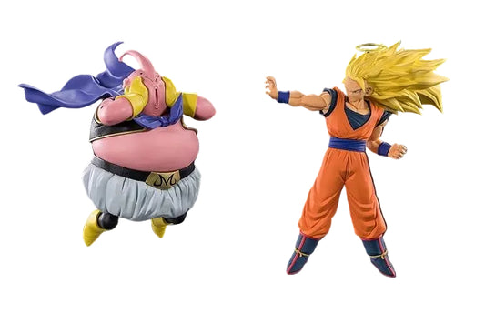 Set 2 Figure Goku Super Saiyan 3 vs Majin Bu – Dragon Ball Match Makers – Banpresto