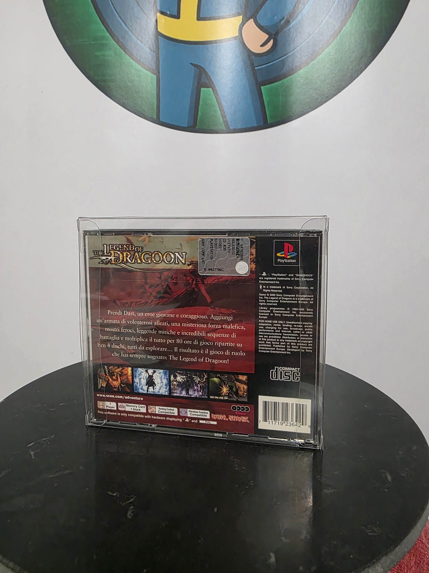 Playstation 1 Big Box Soft Protector – Custodia Protettiva Trasparente per Gioco Ps 1 Big Box