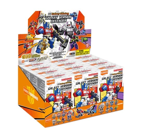 Transformers Defender Version 01 Model Kit Blind Box - Blokees set da 12 pezzi (Box completa)