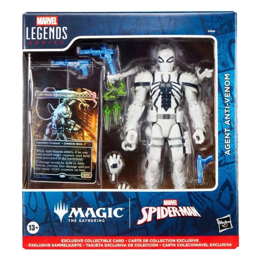 Hasbro Marvel Legends – Spider-Man Agent Anti Venom con Carta Esclusiva Magic The Gathering