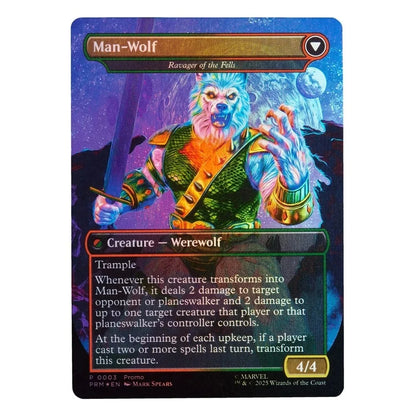 Hasbro Marvel Legends – Spider-Man Man Wolf con Carta Esclusiva Magic The Gathering