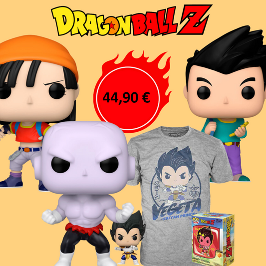 Set 4 Funko Pop Dragon Ball – Pan, Goten, Jiren, Vegeta Tee