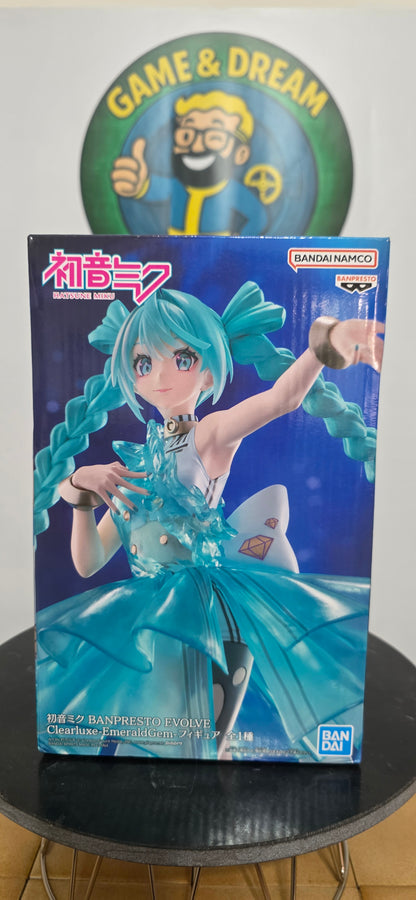 Hatsune Miku Clearluxe Emerald Gem Banpresto Figure Vocaloid