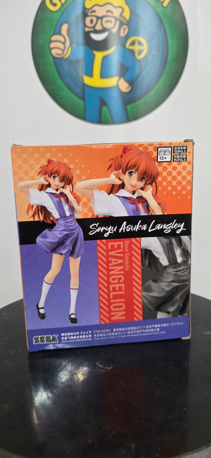 Asuka Soryu Langley School Dress Evangelion Sega Figure Neon Genesis Evangelion