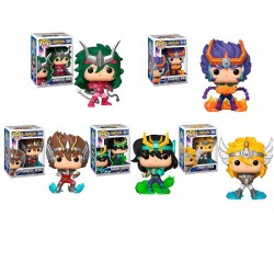 Set Saint Seiya 5 funko Pop 4" Seiya Shiryu Cygnus Shun Ikki